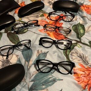 Mixed Women's eyeglass frames eyewear various brands Lot Of 6